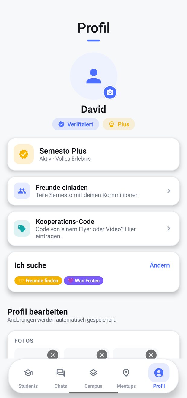 Dein Profil